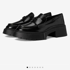 Coach Black Platform Loafers